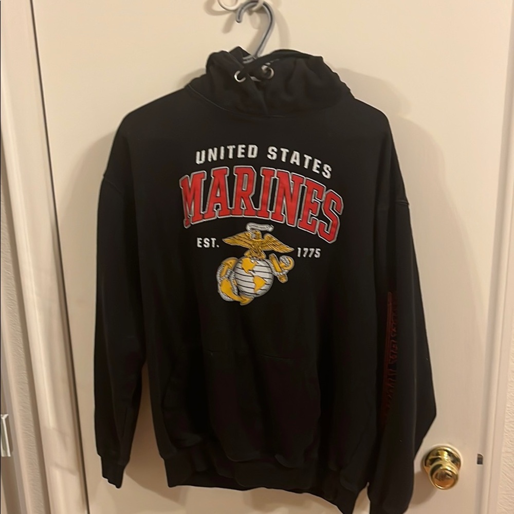 United States Marines Black Hoodie